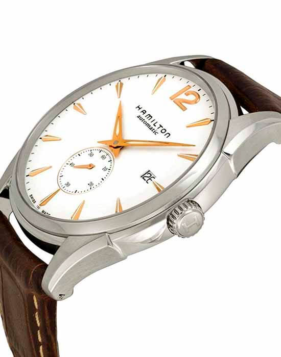 Hamilton Hamilton Jazzmaster Small Second Auto H38655515, jazzmaster швейцария мужские часы на браслете кожаный боковой вид