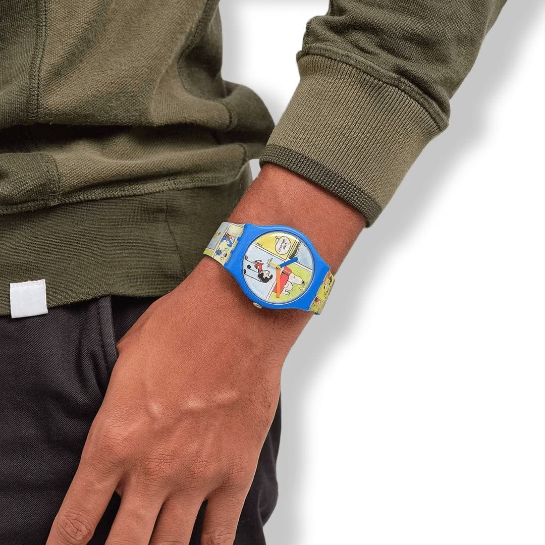 Swatch Swatch New Gent Biosourced SO29Z108 кварцевые женские часы часы крупный план цветной циферблата