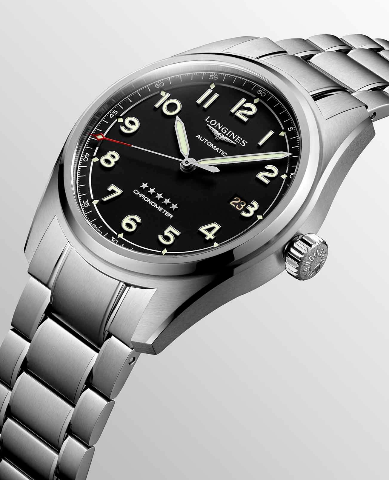 Longines Longines Spirit L3.811.4.53.6  - задняя крышка сталь корпуса, швейцария часы