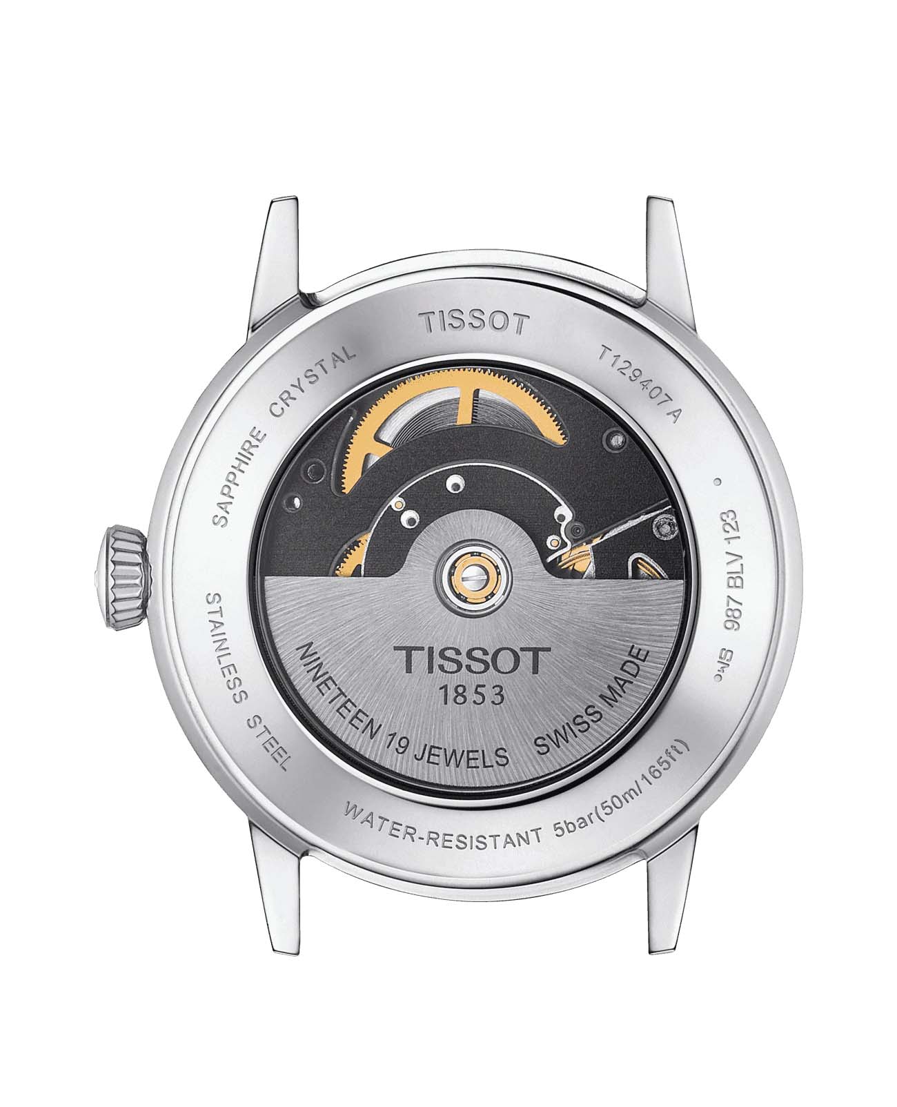 Оригинальные часы Tissot Tissot Classic Dream Swissmatic T129.407.11.031.00 механические калибр механизма  общий вид