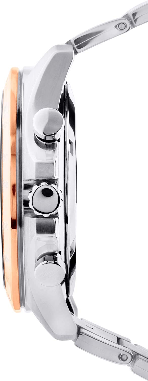 Seiko Seiko Spirit Chronograph SBTR026, discover more япония мужские часы на браслете нержавеющая сталь боковой вид