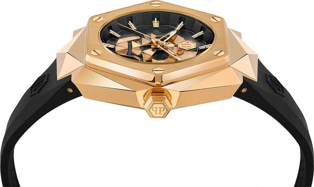 Philipp Plein Philipp Plein Skull Spikes PWADA0224,  германия женские часы на браслете силикон боковой вид