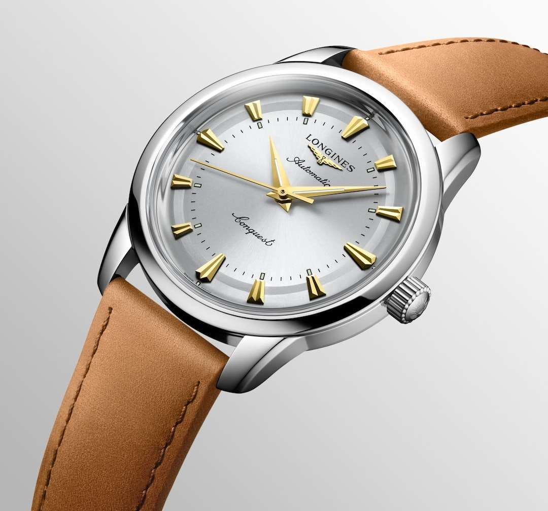 Longines Longines Heritage Classic L1.650.4.72.2  — детали корпуса и кожаный