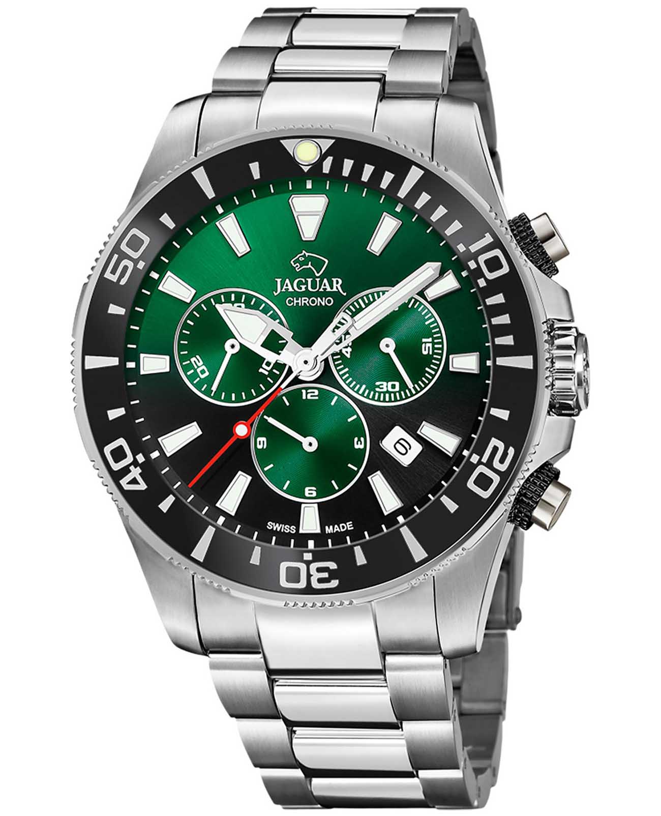 Jaguar Jaguar Executive Diver Chrono J861/9  J861/9 кварцевые мужские часы  циферблат, браслет нержавеющая сталь — вид спереди