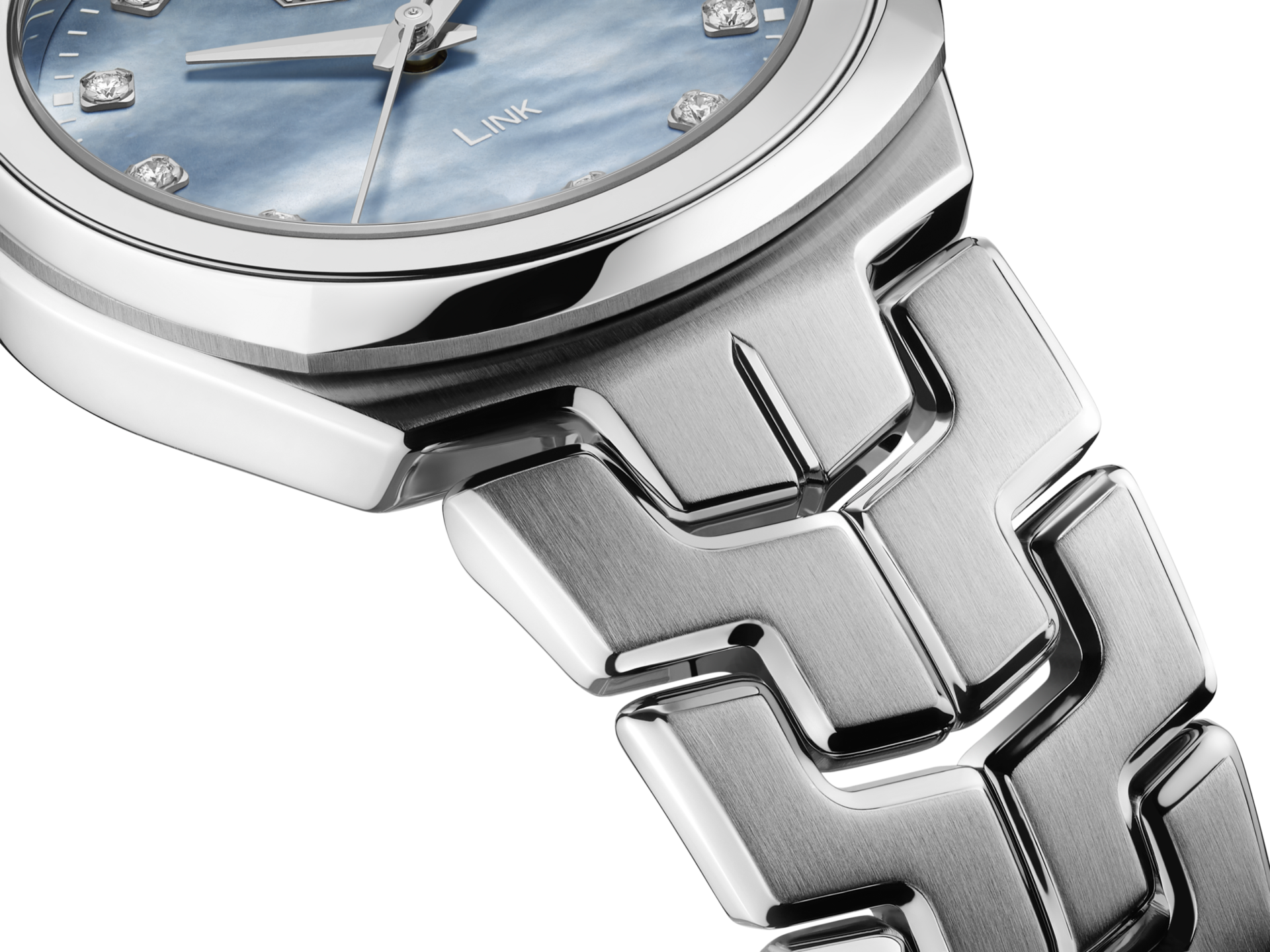 TAG Heuer TAG Heuer Link WBC1313.BA0600, link швейцария женские часы на браслете нержавеющая сталь боковой вид