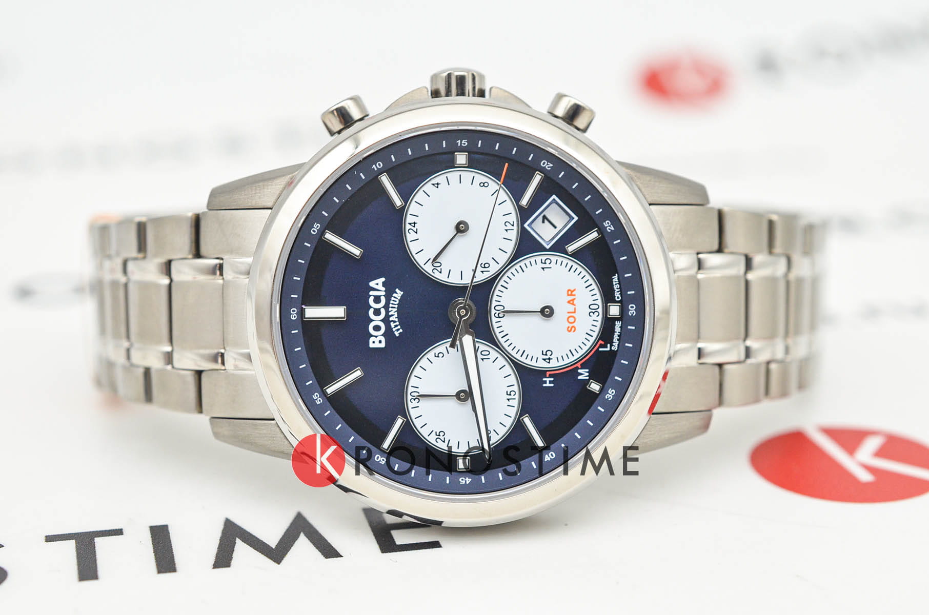 Boccia Titanium Boccia Titanium 3742-03 , наручные мужские часы фото под углом