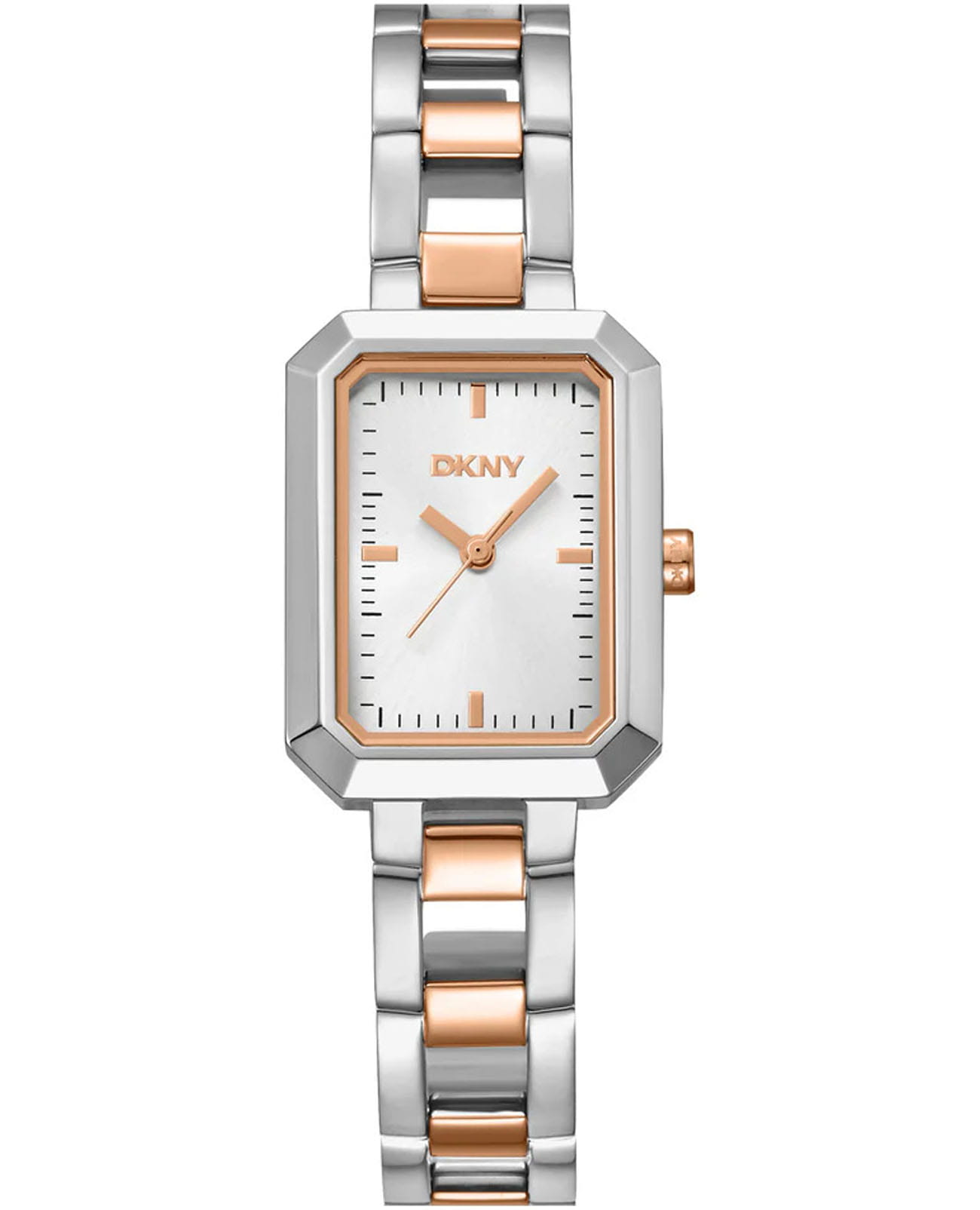 DKNY DKNY Uptown Midi DK1L009M0045  DK1L009M0045 кварцевые женские часы серебристый циферблат, браслет нержавеющая сталь с ip-покрытием — вид спереди