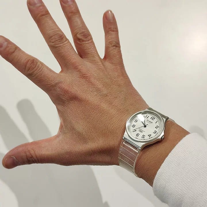 Casio Casio Collection MQ-24S-7B, collection япония женские часы на браслете пластик боковой вид