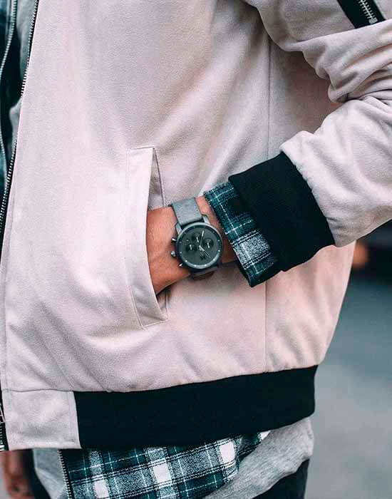 MVMT MVMT D-MC01-BBLGR кварцевые мужские часы часы крупный план серый циферблата