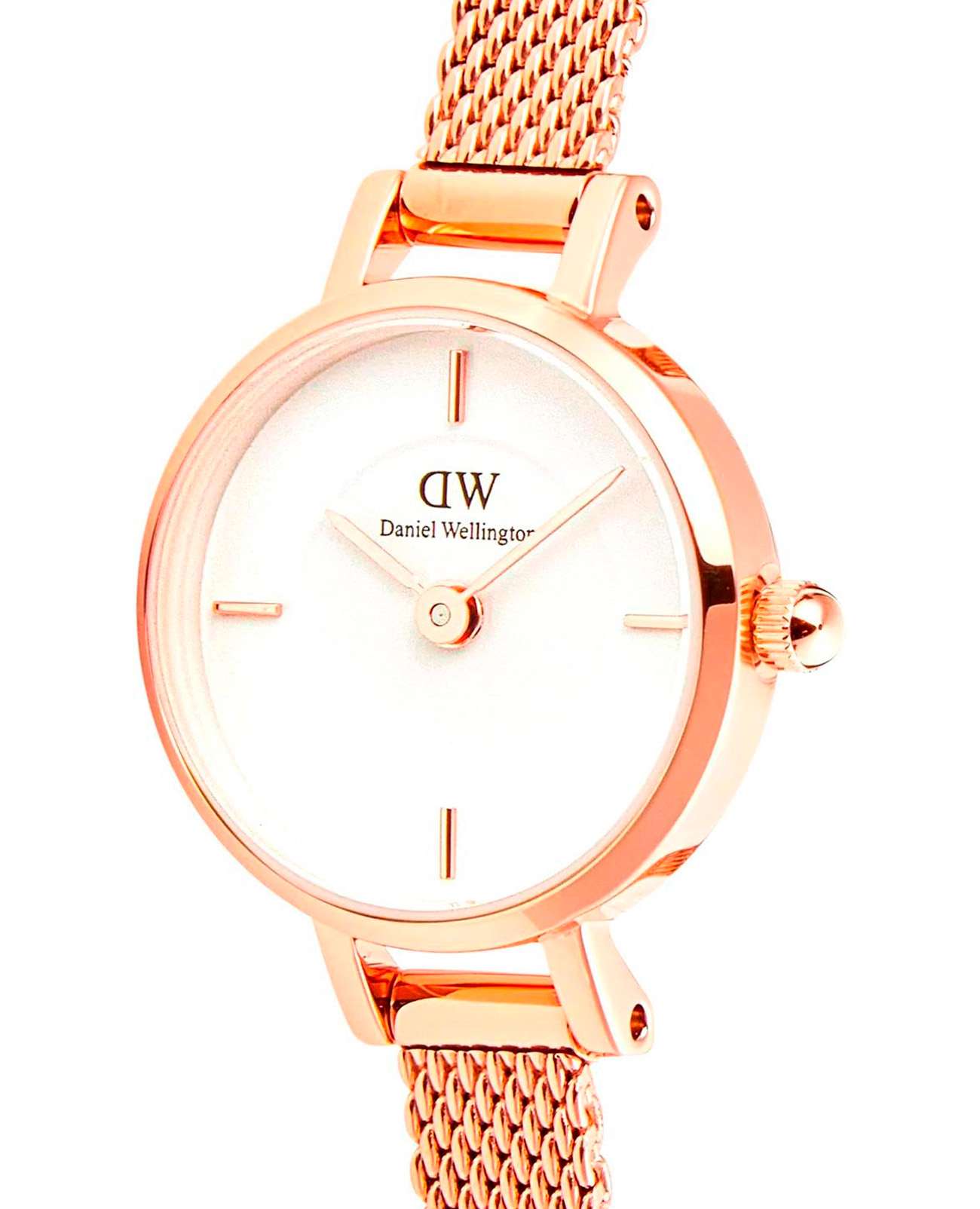 Оригинальные часы Daniel Wellington Daniel Wellington Petite Mini Champagne Melrose DW00100744 кварцевые калибр механизма  общий вид