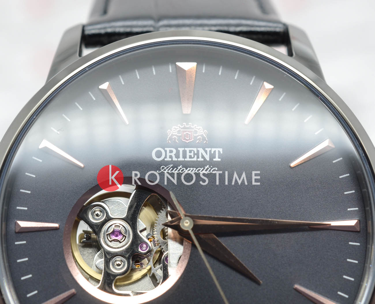 Orient Orient Automatic AG02001B, classic automatic япония мужские часы на браслете кожаный боковой вид