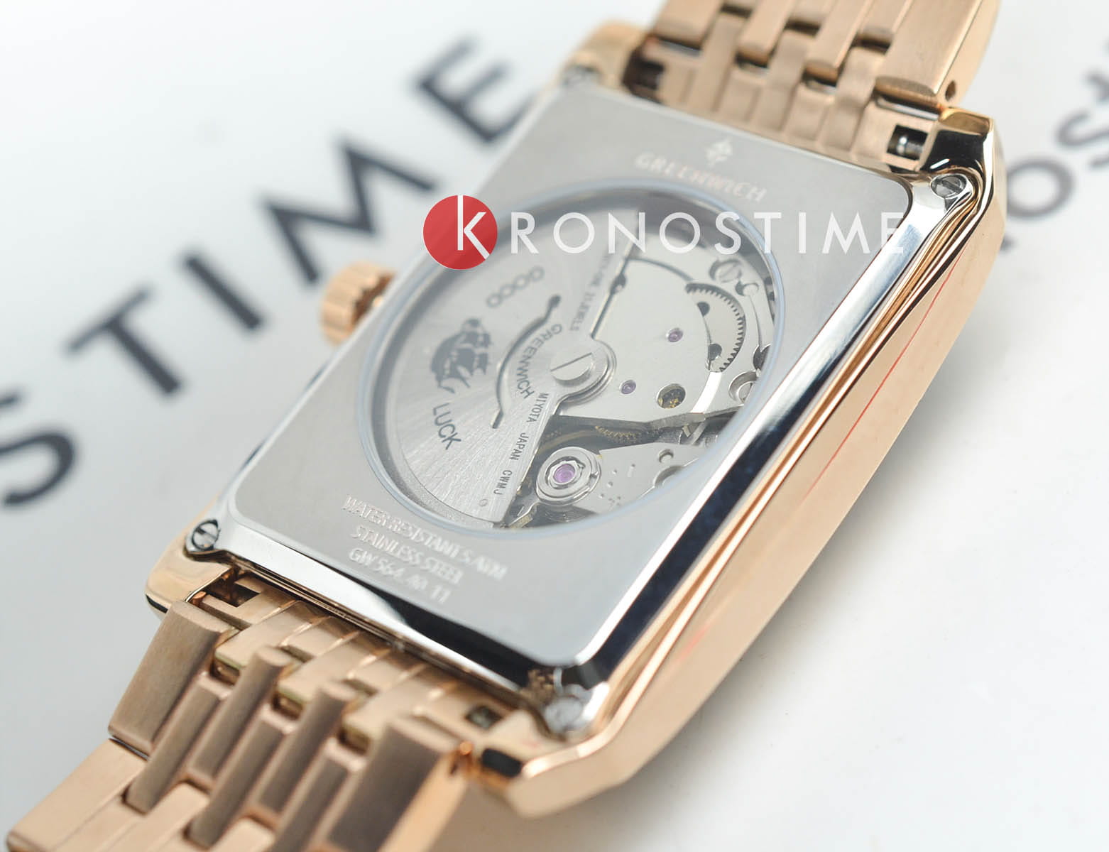 Greenwich Greenwich Caravel GW 564.40.11  - задняя крышка металл сталь корпуса, англия часы