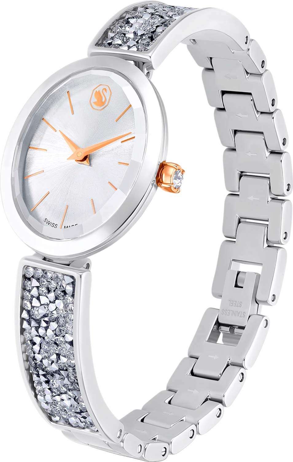 Оригинальные часы Swarovski Swarovski Crystal Rock Oval 5656878 кварцевые калибр механизма  общий вид