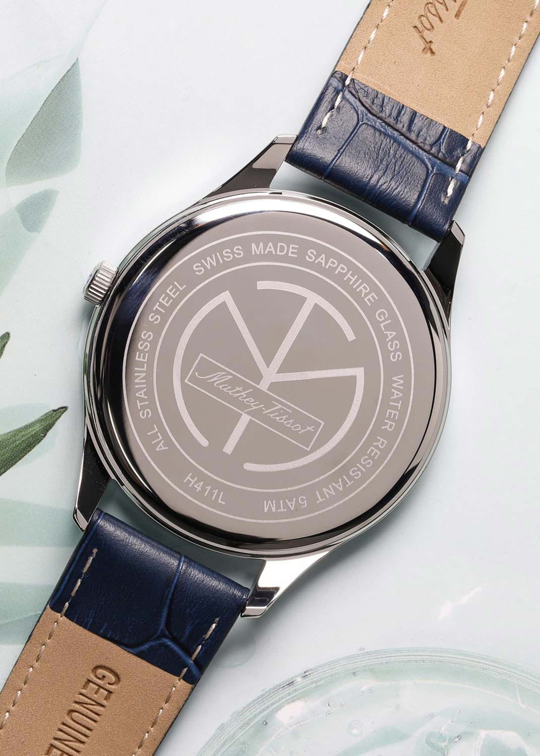 Mathey-Tissot Mathey-Tissot Urban H411LABU кварцевые мужские часы часы крупный план синий циферблата