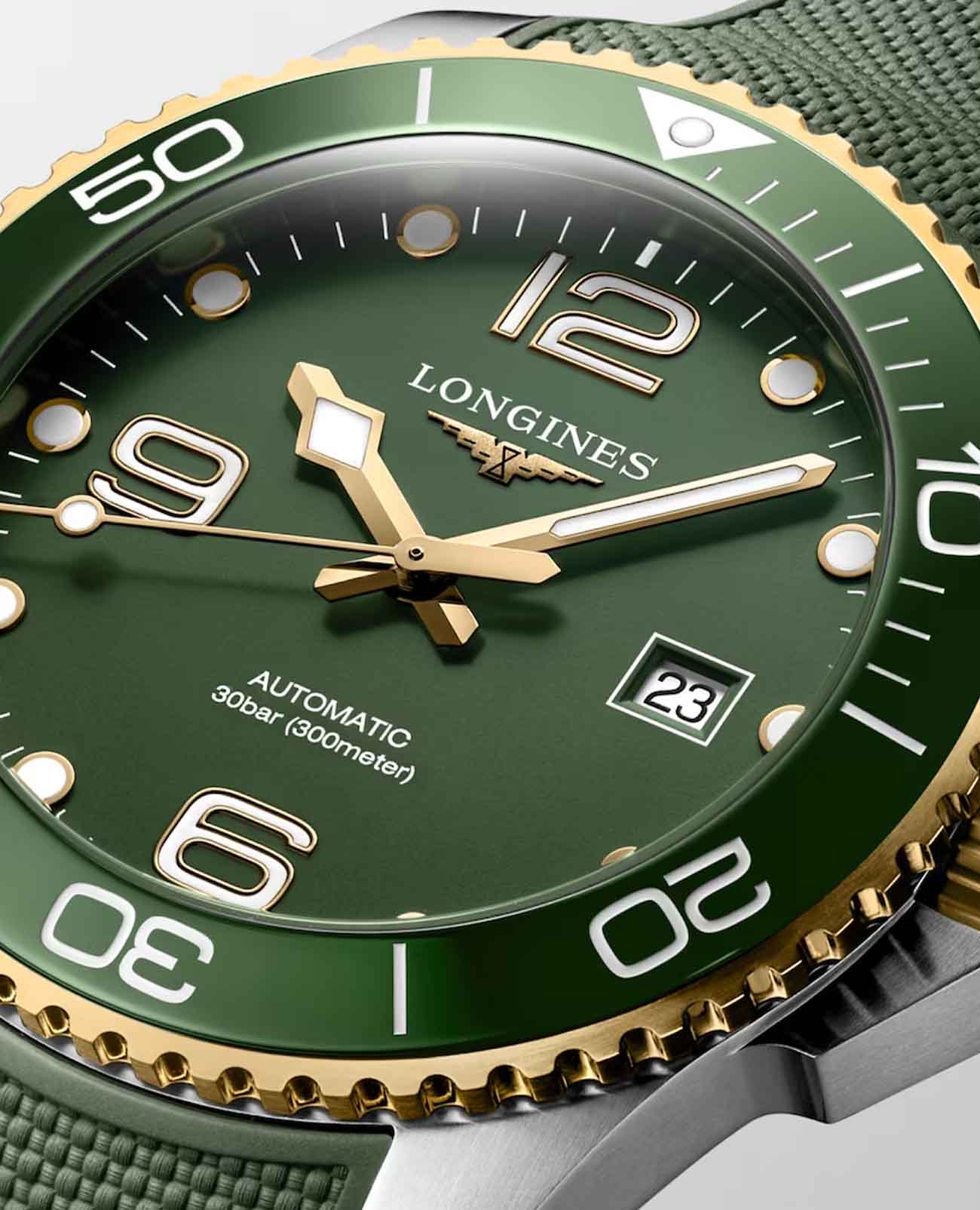 Longines Longines HydroConquest L3.782.3.06.9 , наручные мужские часы фото под углом