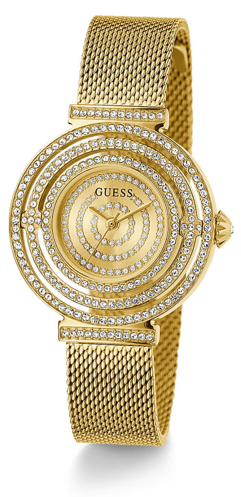 Guess Guess Dream GW0550L2 кварцевые женские часы часы крупный план золотой циферблата