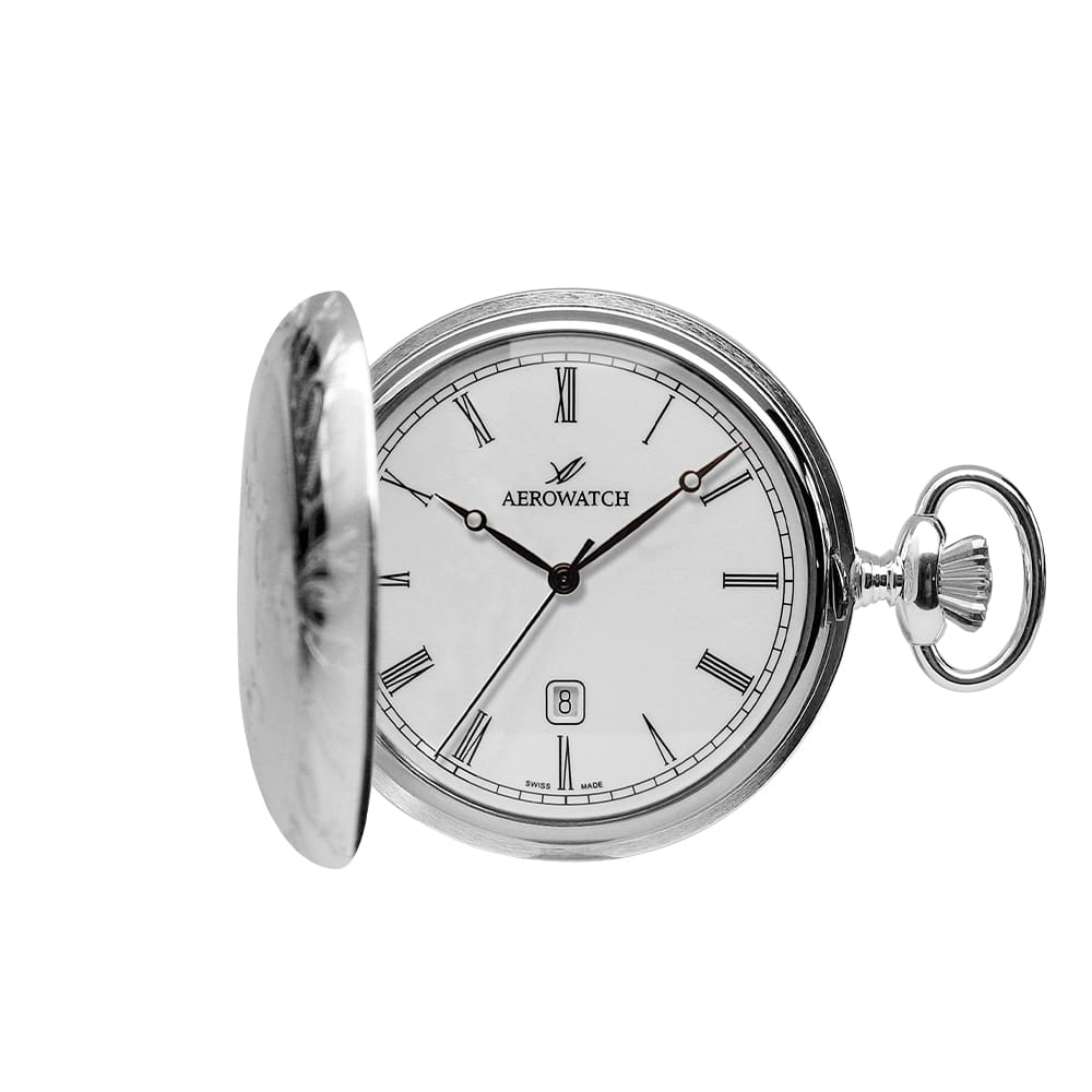 Aerowatch Aerowatch Pocket Savonnettes 42796 PD02,  швейцария мужские часы на браслете не выбрано боковой вид