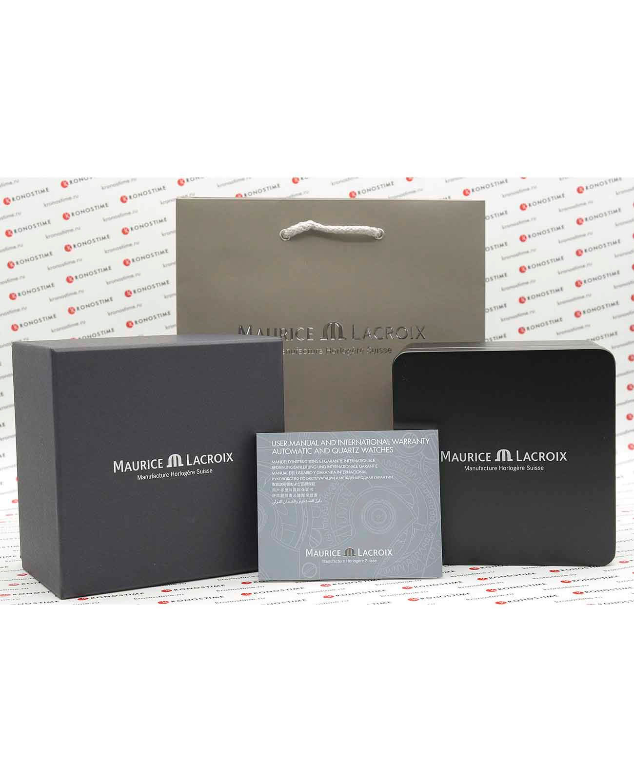 Оригинальные часы Maurice Lacroix Maurice Lacroix Eliros Moonphase EL1108-SS001-110-1 кварцевые калибр механизма  общий вид