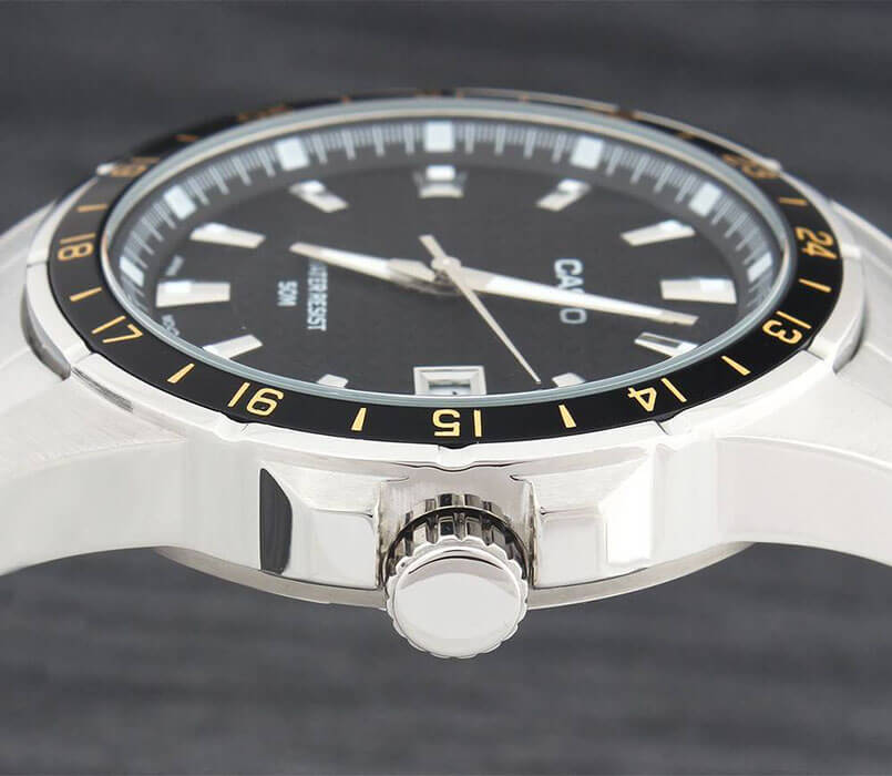 Casio Casio MTP-1290D-1A2 , наручные мужские часы фото под углом