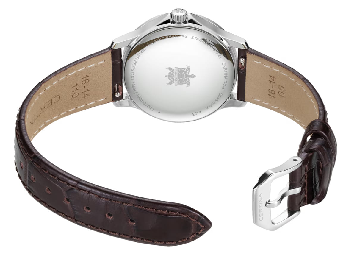 Certina Certina DS-8 Lady 31mm C045.010.16.111.00, sport швейцария женские часы на браслете кожаный боковой вид