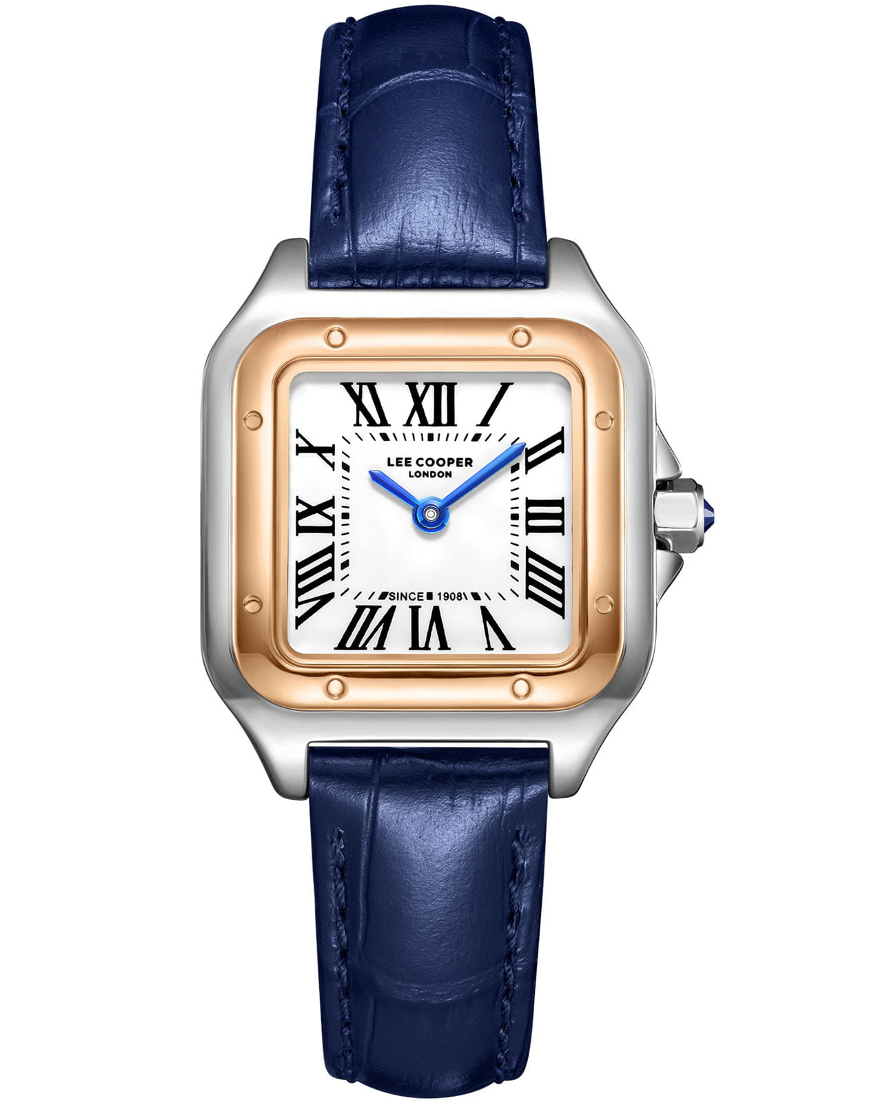 Lee Cooper Lee Cooper LC08191.539  LC08191.539 кварцевые женские часы белый циферблат, браслет кожаный — вид спереди