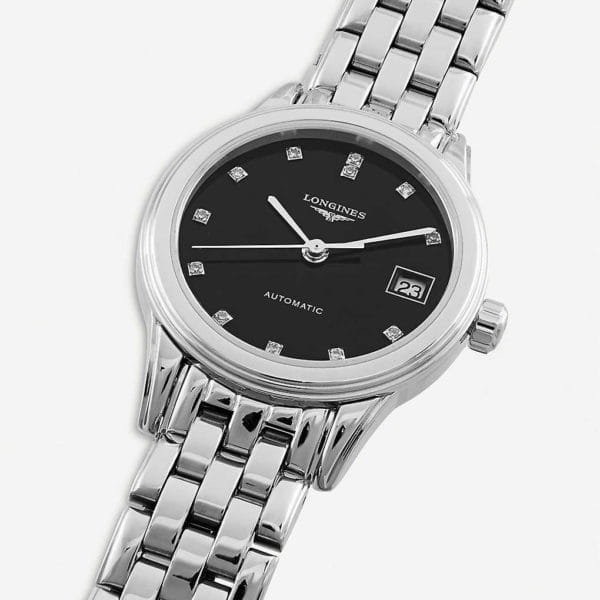 Longines Longines Flagship L4.274.4.57.6 женские часы черный циферблат на запястье