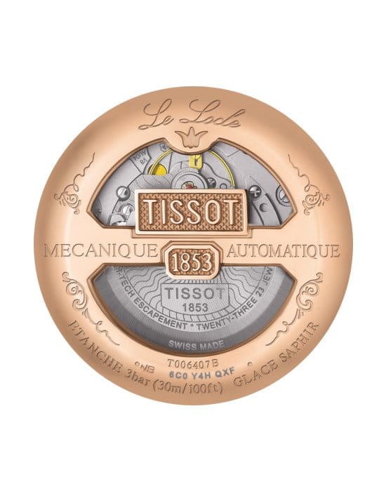 Tissot Tissot Le Locle Powermatic 80 Lady T006.407.36.388.00, t-classic швейцария женские часы на браслете кожаный боковой вид