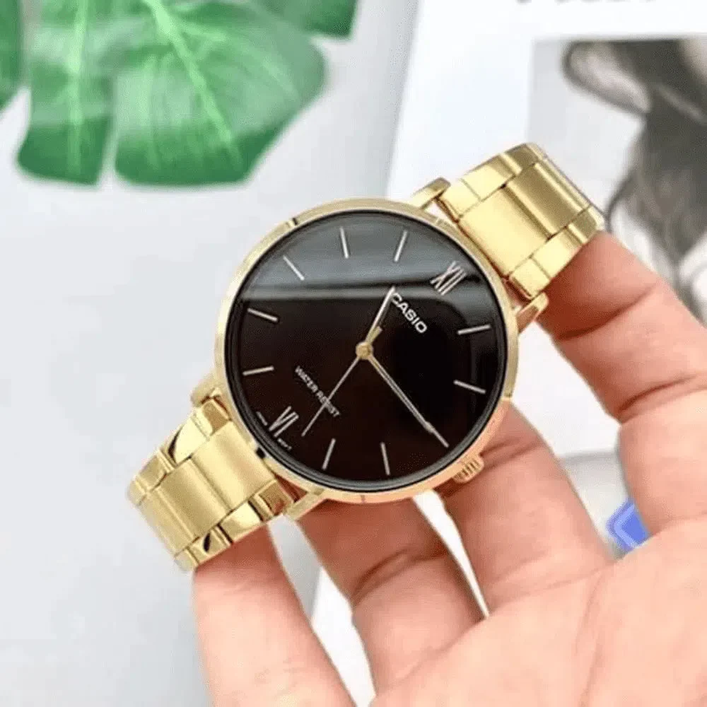 Casio Casio Collection LTP-VT01G-1B, ltp япония женские часы на браслете нержавеющая сталь с ip-покрытием боковой вид