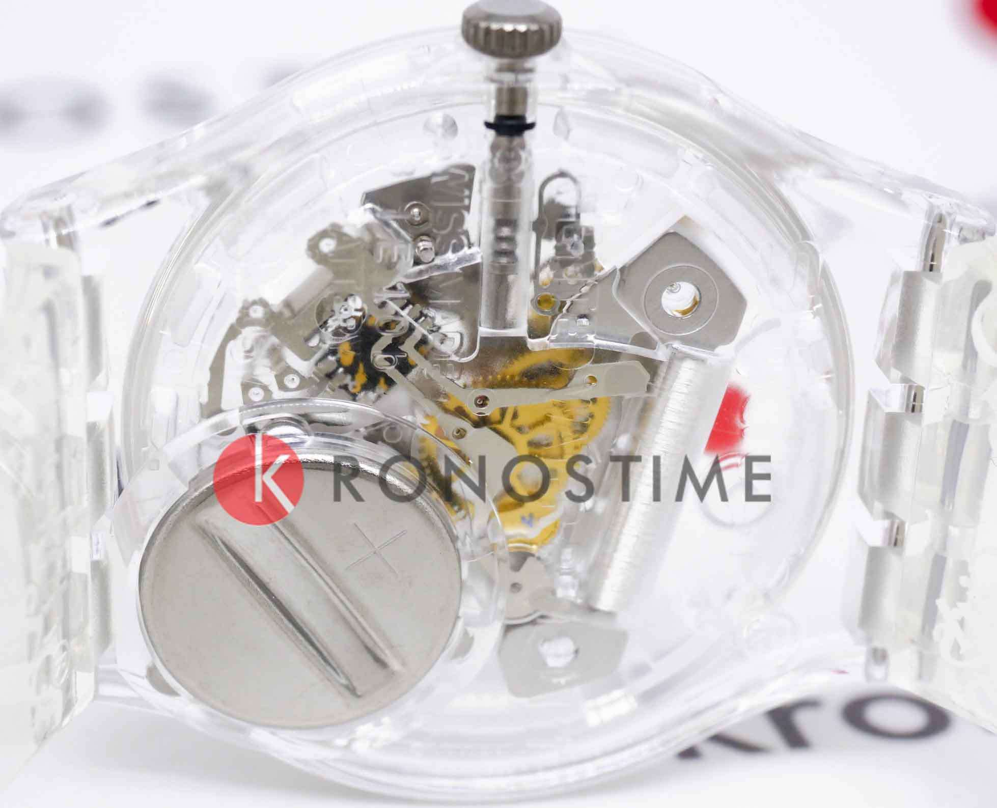 Swatch Swatch Gent Biosourced Standart SO28Z129 кварцевые женские часы часы крупный план прозрачный циферблата