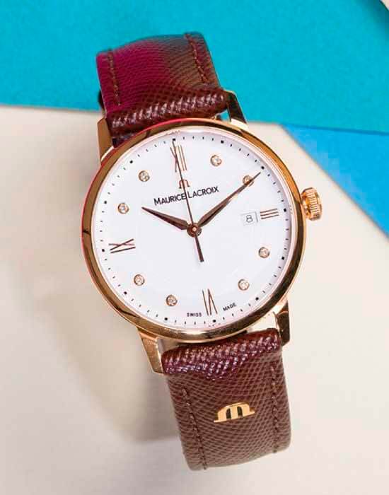 Maurice Lacroix Maurice Lacroix Eliros Date EL1094-PVP01-150-1 женские часы белый циферблат на запястье