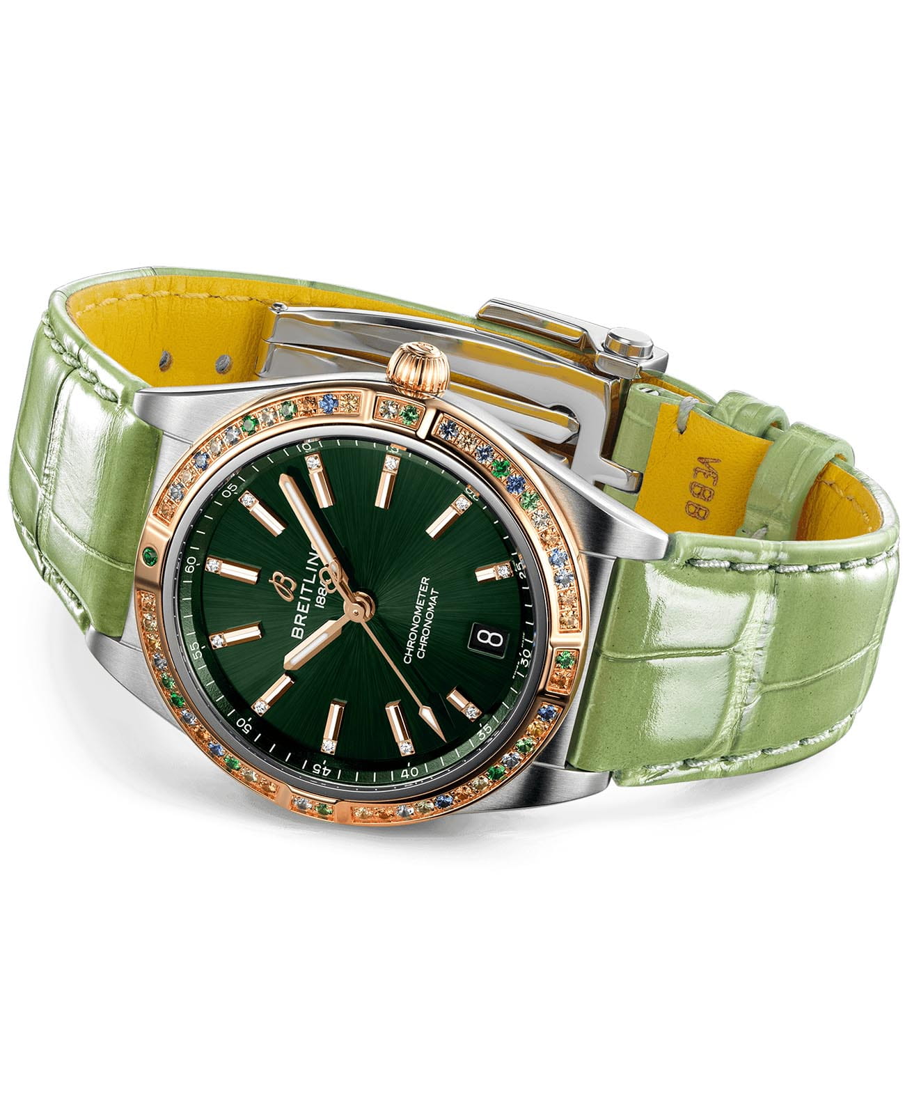 Breitling Breitling Chronomat Automatic 36 South Sea U10380611L1P1, chronomat швейцария женские часы на браслете кожаный боковой вид