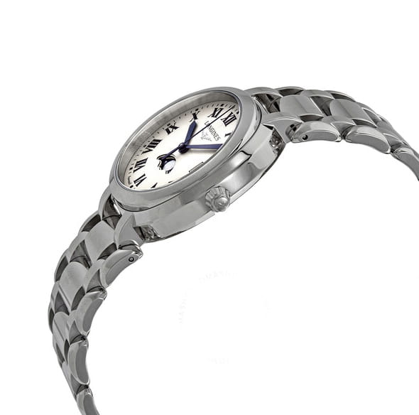 Longines Longines PrimaLuna L8.116.4.71.6, primaluna швейцария женские часы на браслете нержавеющая сталь боковой вид
