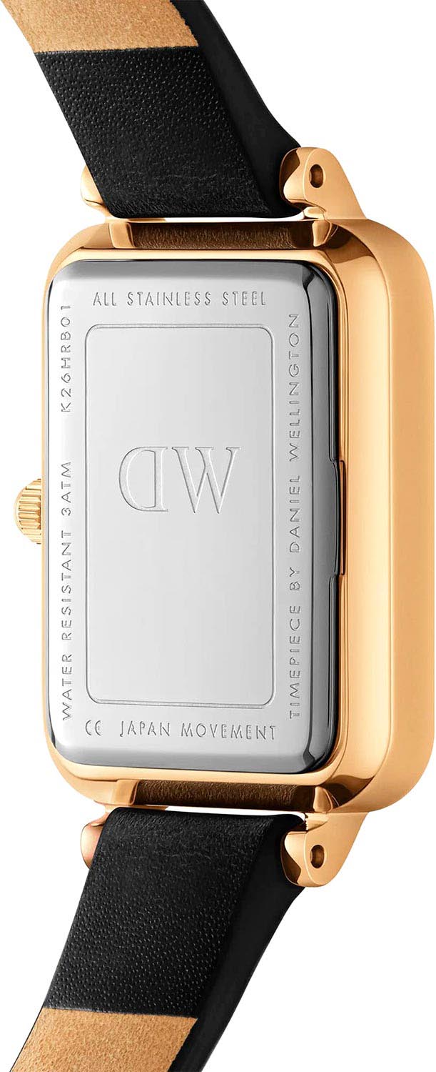 Daniel Wellington Daniel Wellington Quadro Roman Numerals Sheffield Gold DW00100692, quadro швеция женские часы на браслете кожаный боковой вид