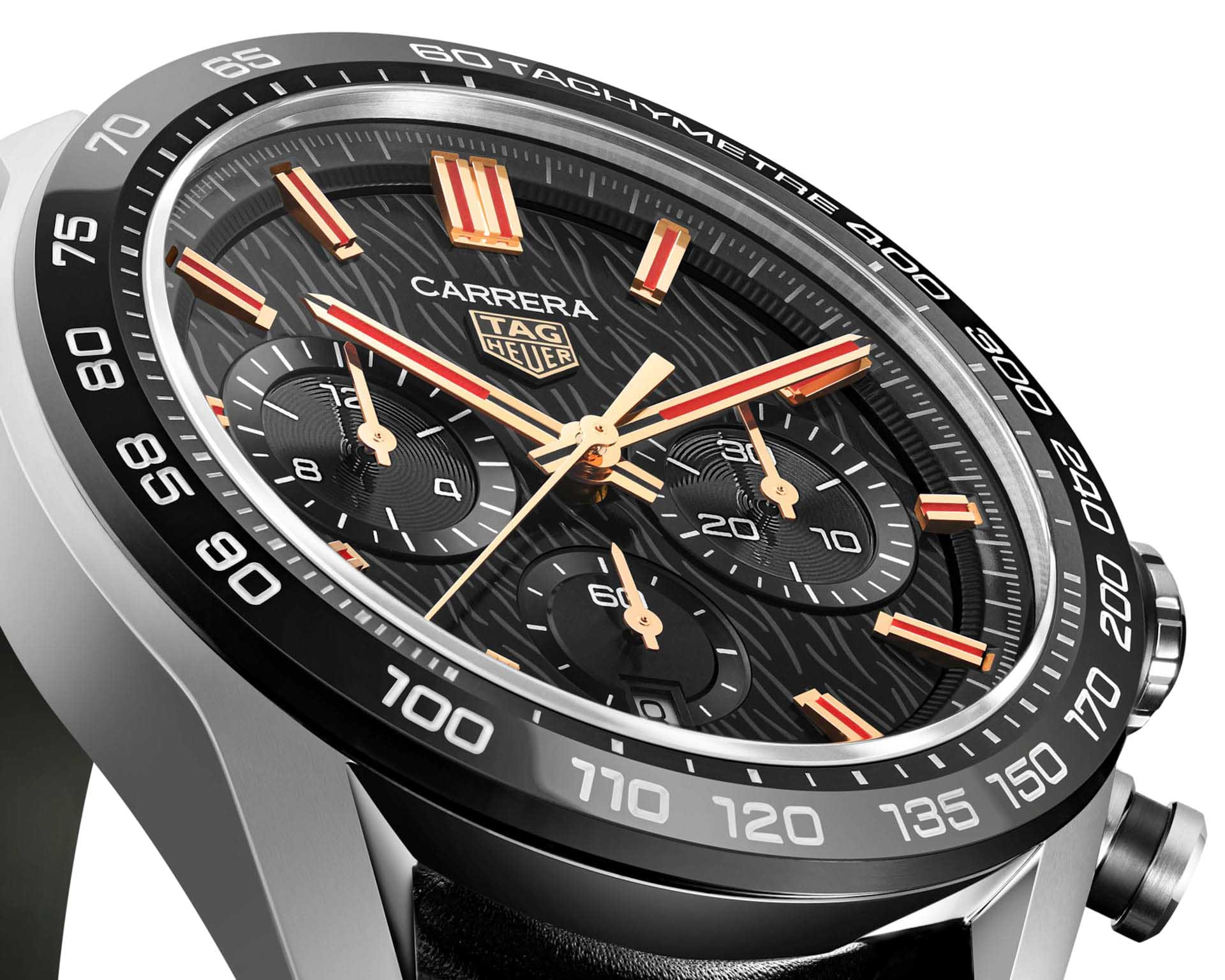 TAG Heuer Tag Heuer Carrera Year of the Rabbit CBN2A1L.FC6521 механические мужские часы часы крупный план черный циферблата