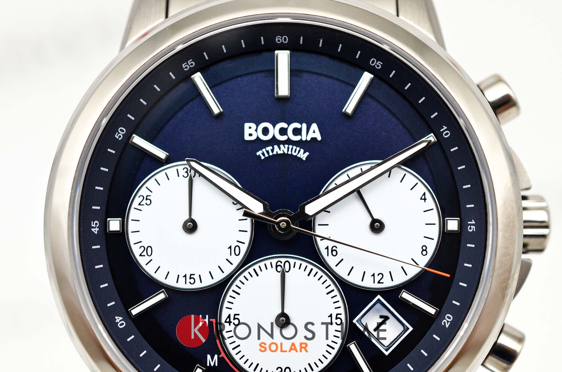 Boccia Titanium Boccia Titanium 3742-03 мужские часы синий циферблат на запястье