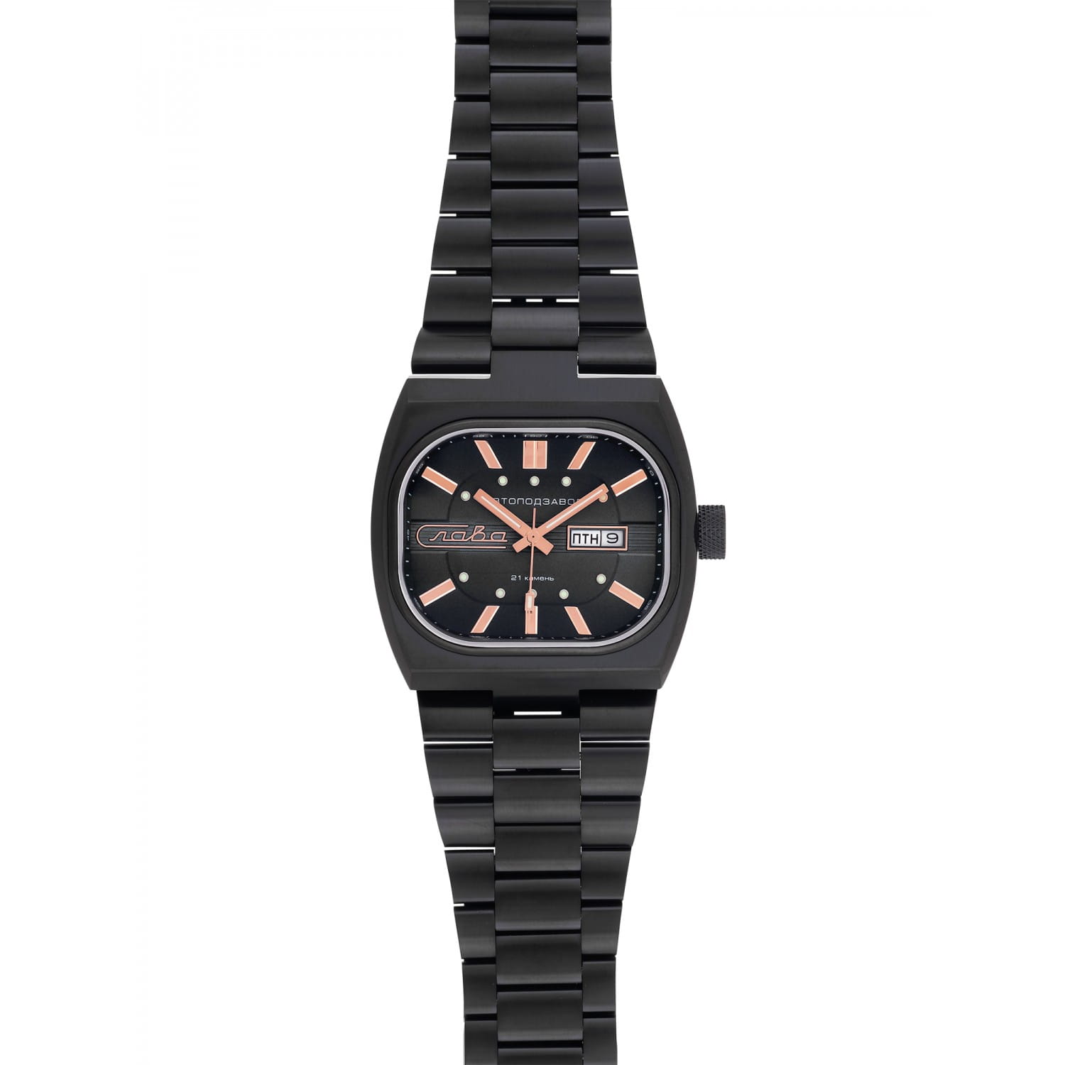 Слава Слава Телевизор 3044706/100-8205 , наручные мужские часы фото под углом