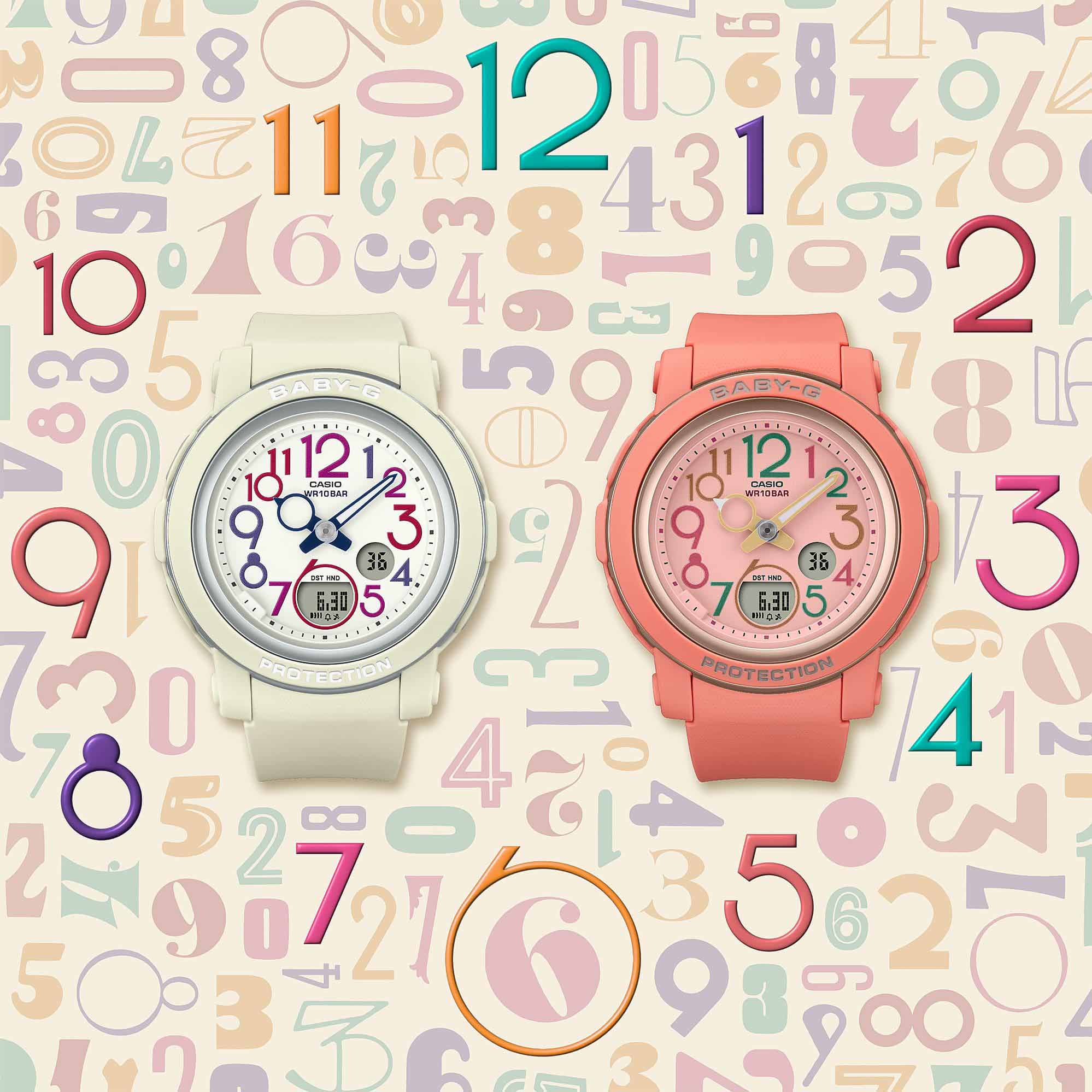 Casio Casio Baby-G BGA-290PA-7ADR (BGA-290PA-7A) женские часы белый циферблат на запястье