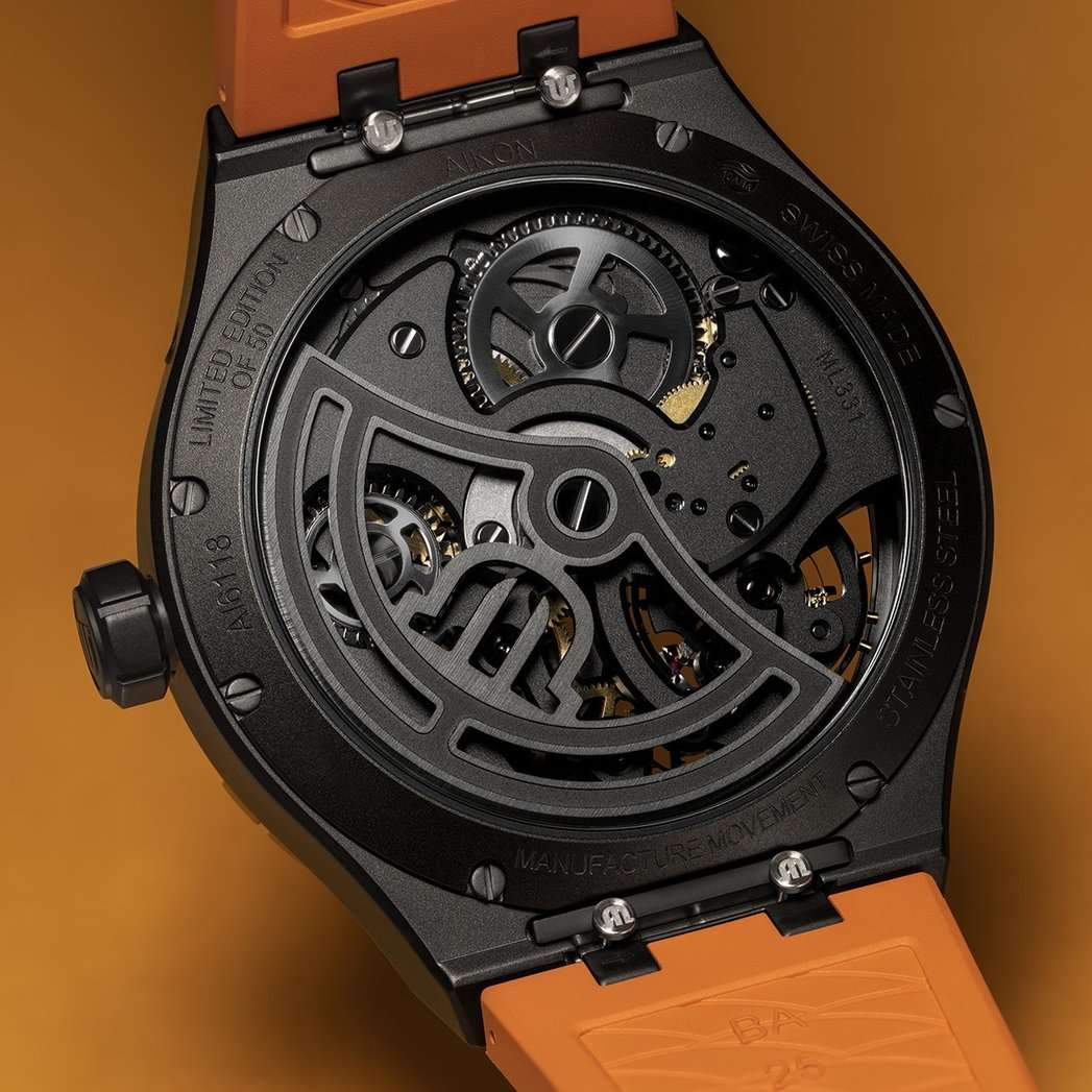 Оригинальные часы Maurice Lacroix Maurice Lacroix Aikon Master Grand Date AI6118-DLB0J-530-J механические калибр механизма ml331 общий вид