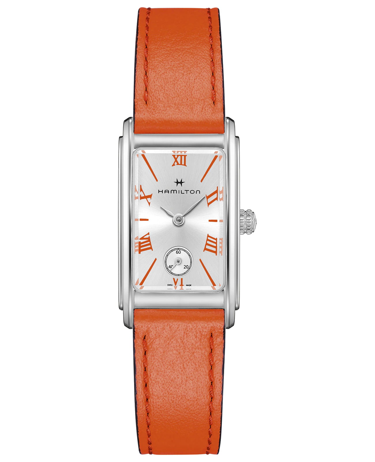 Hamilton Hamilton American Classic Ardmore Quartz H11221851  H11221851 кварцевые женские часы серебристый циферблат, браслет кожаный — вид спереди