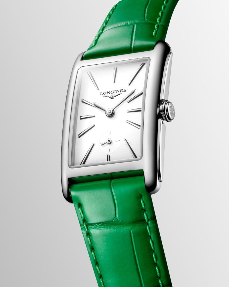 Longines Longines DolceVita L5.512.4.11.4 кварцевые женские часы часы крупный план белый циферблата