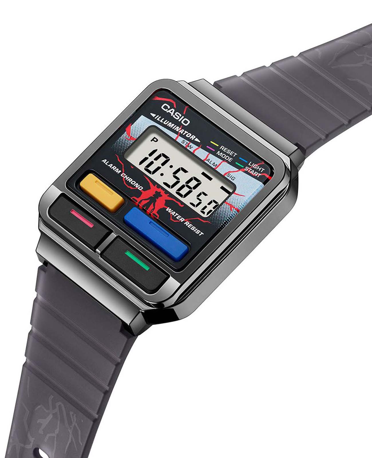 Casio Casio Vintage A120WEST-1AER, vintage япония мужские часы на браслете нержавеющая сталь с ip-покрытием боковой вид