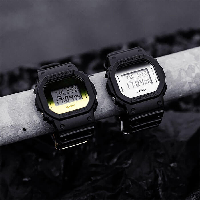 Casio DW-5600BBMA-1E мужские часы застежка крупным планом