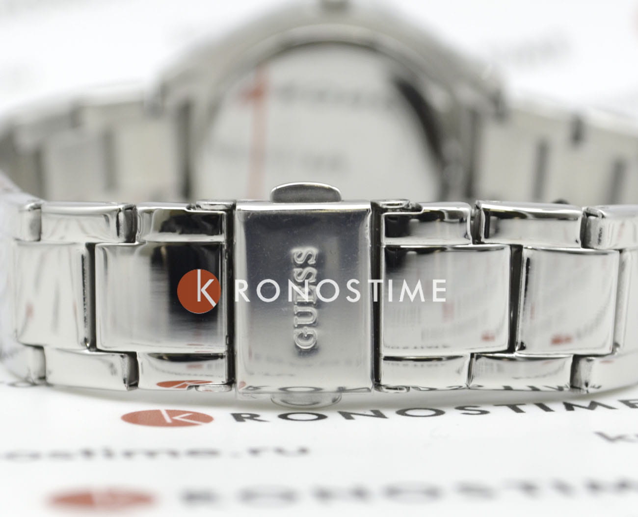 Guess Guess Dress GW0767L1 кварцевые женские часы часы крупный план серебристый циферблата