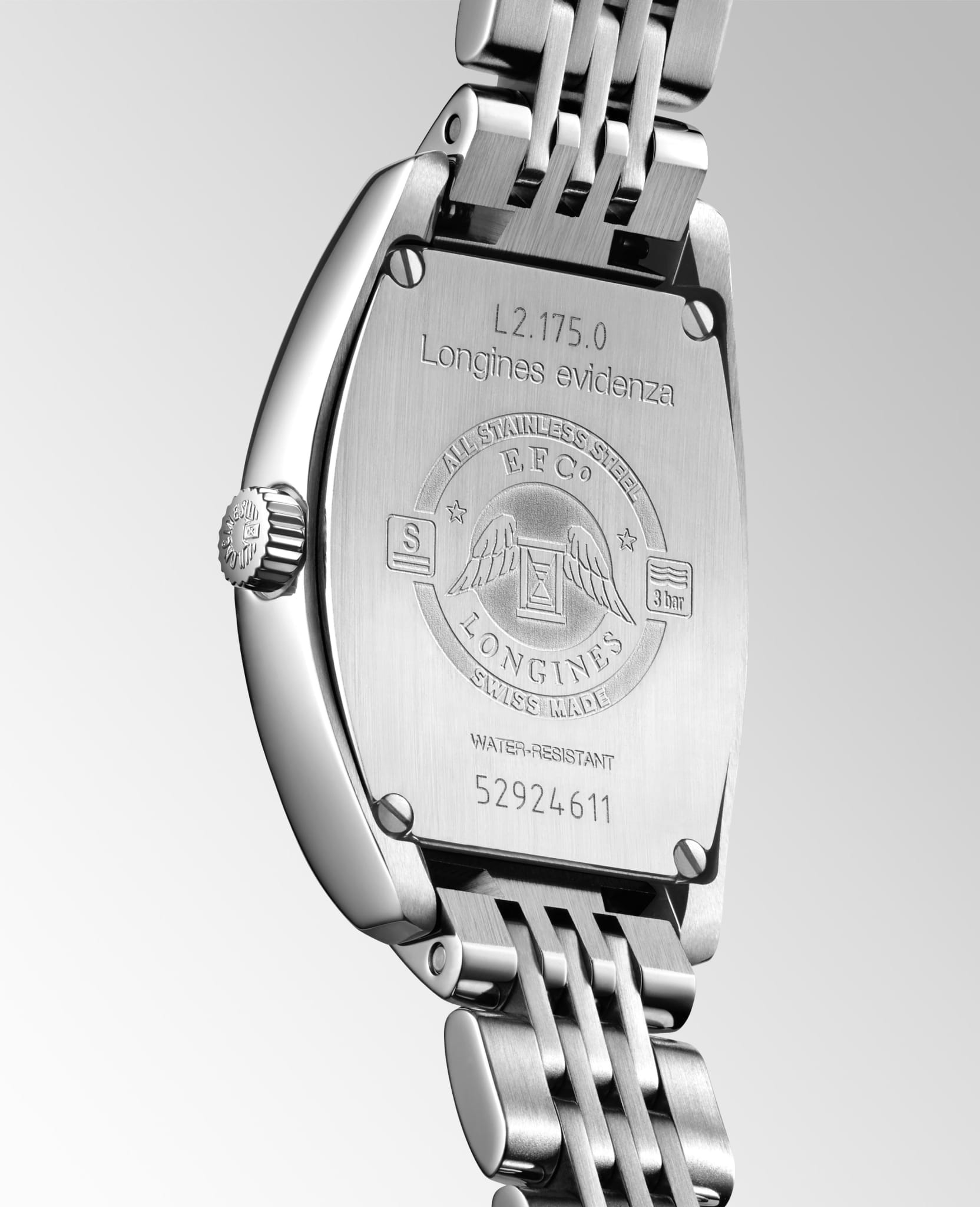 Longines Longines Evidenza L2.175.0.71.6, evidenza швейцария женские часы на браслете нержавеющая сталь боковой вид