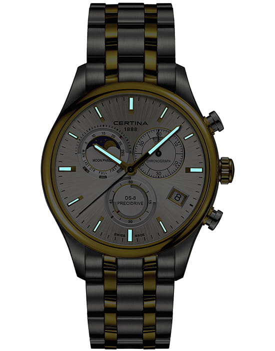 Certina Certina DS-8 Chronograph Moon Phase C033.450.22.031.00 DS 8, наручные мужские часы фото под углом
