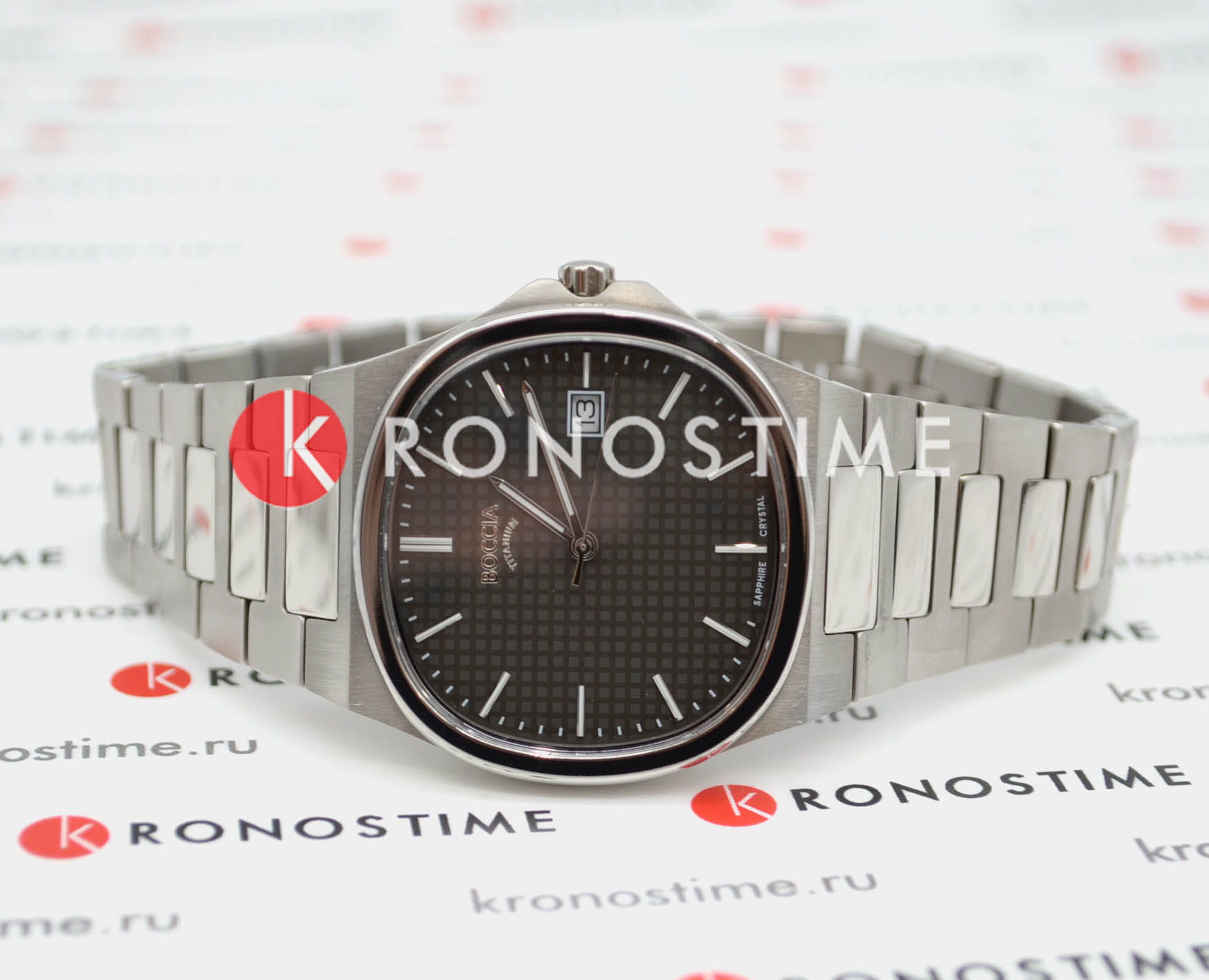 Boccia Titanium Boccia Titanium Square 3657-04,  германия мужские часы на браслете нержавеющая сталь боковой вид