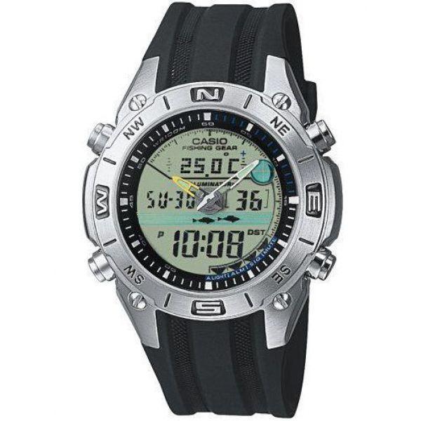 Casio Casio Illuminator AMW-702-7A  AMW-702-7A автокварц (кинетик) мужские часы  циферблат, браслет силикон — вид спереди