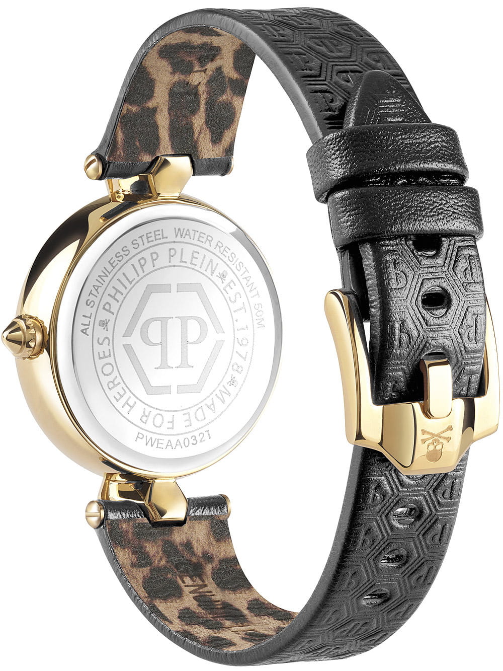 Philipp Plein Philipp Plein Plein Couture PWEAA0321,  германия женские часы на браслете кожаный боковой вид