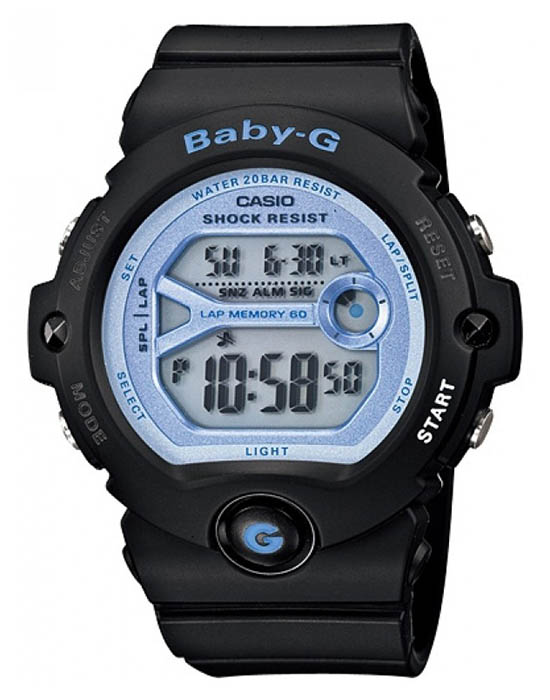 Casio Casio Baby-G BG-6903-1  BG-6903-1DR электронные женские часы  циферблат, браслет пластик — вид спереди