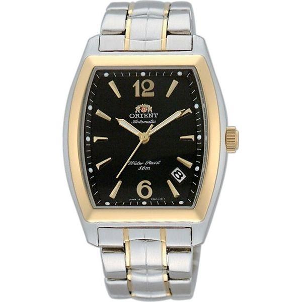 Orient Orient ERAE007B (FERAE007B)  FERAE007B механические мужские часы черный циферблат, браслет  — вид спереди